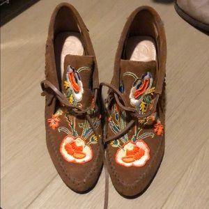 Tory Burch Heeled Moccasins